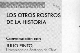 Los otros rostros de la historia  [artículo] Jorge Benítez <y> Aldo Yávar