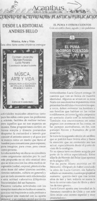 Desde la Editorial Andrés Bello  [artículo]