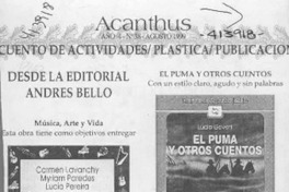 Desde la Editorial Andrés Bello  [artículo]