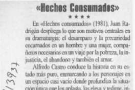 "Hechos consumados"  [artículo] Carola Oyarzún