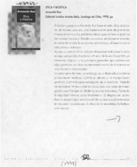 Etica y bioética  [artículo]