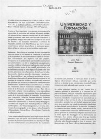 Universidad y formación