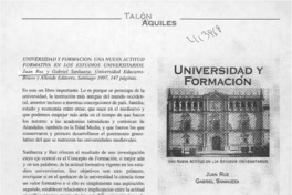 Universidad y formación