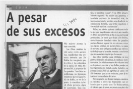 A pesar de sus excesos  [artículo] Camilo Marks