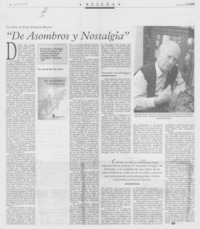 "De asombros y nostalgia"