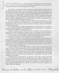 Chilensia pontificia  [artículo] Ignacio Ducasse M.