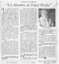"Un hombre de edad media"  [artículo] María de los Angeles Covarrubias Claro
