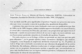 Historia del Derecho  [artículo] Eduardo S. Escanilla Abarza