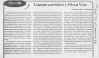 Cuentos con sabor y olor a vino  [artículo] Wellington Rojas Valdebenito