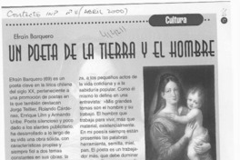 Un Poeta de la tierra y el hombre  [artículo]