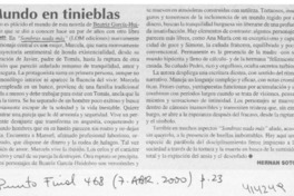 Mundo en tinieblas  [artículo] Hernán Soto