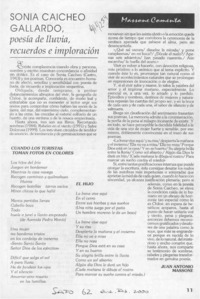 Sonia Caicheo Gallardo  [artículo] Juan Antonio Massone