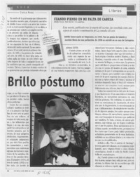 Brillo póstumo  [artículo] Camilo Marks