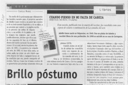 Brillo póstumo  [artículo] Camilo Marks