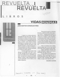 Vidas mínimas  [artículo] Eduardo Asfura