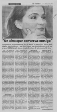 "Un alma que conversa consigo"