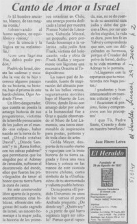 Canto de amor a Israel