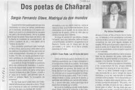 Dos poetas de Chañaral  [artículo] Arturo Volantines