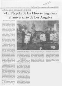 "La Pérgola de las flores" engalana el aniversario de Los Angeles  [artículo]