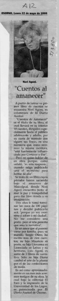 "Cuentos al amanecer"