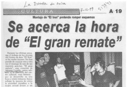 Se acerca la hora de "El gran remate"  [artículo]