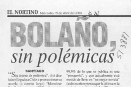 Bolaño, sin polémicas  [artículo]