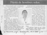 Fiesta de hombres solos  [artículo]