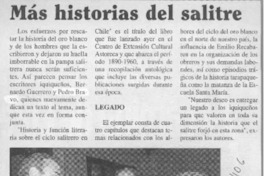 Más historias del salitre  [artículo]