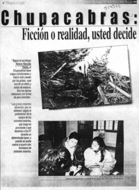 Chupacabras, ficción o realidad, usted decide