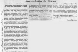 Cuando pienso en mi falta de cabeza  [artículo] Antonio Rojas Gómez