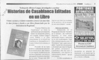 Historias de Casablanca editadas en un libro  [artículo]