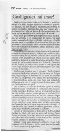 Gualliguaica, mi amor  [artículo] Centurión