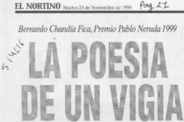 La Poesía de un vigía  [artículo]