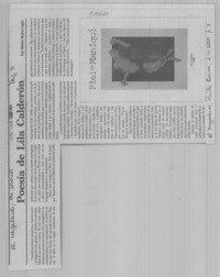 Poesía de Lila Calderón