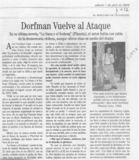 Dorfman vuelve al ataque  [artículo]