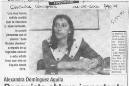 Penquista obtuvo importante premio de poesía en España  [artículo]