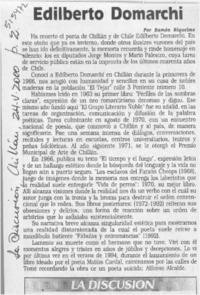 Edilberto Domarchi  [artículo] Ramón Riquelme