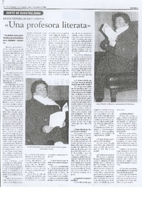 "Una profesora literata"