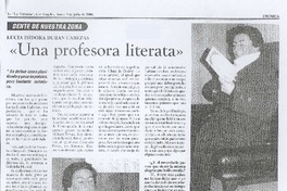 "Una profesora literata"