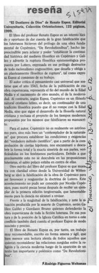 "El destierro de Dios"  [artículo] Rodrigo Figueroa Weitzman