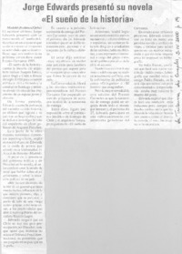 Jorge Edwards presentó su novela "El sueño de la historia"