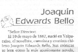 Joaquín Edwards Bello