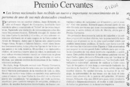 Premio Cervantes  [artículo]