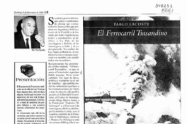 Ferrocarriles trasandinos  [artículo] Tito Castillo