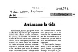 Arráncame la vida  [artículo] Sergio Muñoz