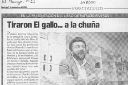 Tiraron El gallo a la chuña  [artículo]