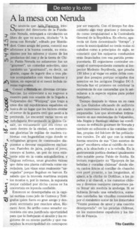 A la mesa con Neruda  [artículo] Tito Castillo