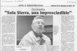 "Sola Sierra, una imprescindible"  [artículo]