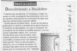 Descubriendo a Huidobro