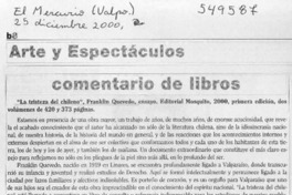 La tristeza del chileno"  [artículo] Antonio Rojas Gómez